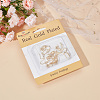 Beebeecraft 24Pcs 4 Style Brass Micro Pave Clear Cubic Zirconia Earring Hooks KK-BBC0012-32-6