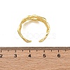 Textured Brass Cuff Finger Rings for Women RJEW-G337-29G-5