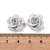 3D Rose Flower Baking Paint Aluminum Beads FIND-L019-01C-3