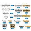 Brass Magnetic Slide Lock Clasps FIND-TA0001-10-2