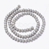 Opaque Solid Color Glass Beads Strands EGLA-A034-P8mm-D10-2