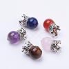 Natural Gemstone Pendants PALLOY-JF00339-1