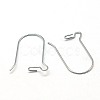 316 Surgical Stainless Steel Hoop Earrings Findings Kidney Ear Wires X-STAS-E009-5-1