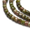 Natural Unakite Beads Strands G-H042-B25-01-4