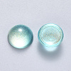 Transparent Spray Painted Glass Cabochons GLAA-S190-013C-C03-2