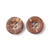 Carved Round 4-hole Basic Sewing Button NNA0YXE-4