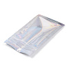 Rectangle Zip Lock Plastic Glitter Holographic Bags OPP-YWC0001-7X12-3