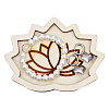 Wooden Crystal Ornament Display Tray AJEW-WH0324-31B-1