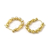 304 Stainless Steel Pave Crystal Rhinestone Hoop Earrings for Women EJEW-B054-25G-2