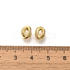 Brass Micro Pave Clear Cubic Zirconia Beads KK-L225-011G-2