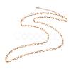 Iron Figaro Chain Necklace Making MAK-J004-24KCG-1