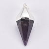 Cone Pendulum Amethyst Pendants G-N0057-18-2
