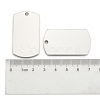 201 Stainless Steel Rectangle Stamping Blank Tag Pendants STAS-S031-03-3