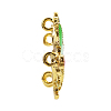 Chinese Style Alloy Enamel Chandelier Components Links X-ENAM-E329-63D-G-5