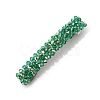 Glass Beaded Hair Barrettes PW-WG60883-12-1