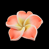 Handmade Polymer Clay 3D Flower Plumeria Beads CLAY-Q192-30mm-12-1