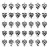 SUNNYCLUE 100Pcs Grape Tibetan Style Alloy Pendants TIBEP-SC0002-47-1