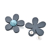 Alloy Plastic Studs Earrings for Women EJEW-K280-01A-2