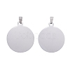 Tarnish Resistant 304 Stainless Steel Pendants STAS-I140-01B-S-2