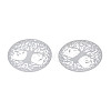 Non-Tarnish 201 Stainless Steel Filigree Pendants X-STAS-S118-060-2