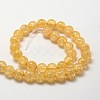 Crackle Glass Round Beads Strands CCG-E001-12mm-05-2