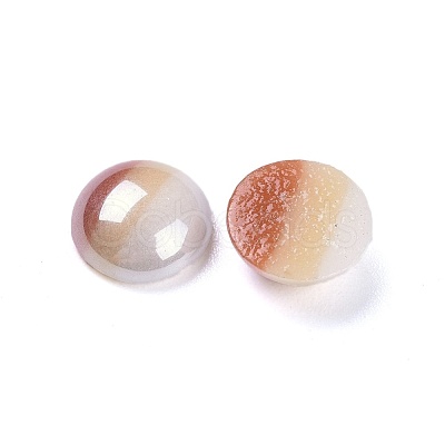 Opaque Glass Cabochons GGLA-S038-12K-8mm-1