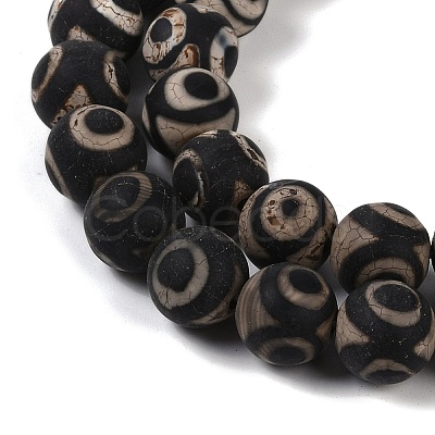 Tibetan Style dZi Beads G-K166-02-12mm-L3-01-1