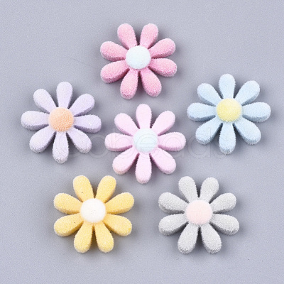 Flocky Resin Cabochons FIND-T046-26B-1