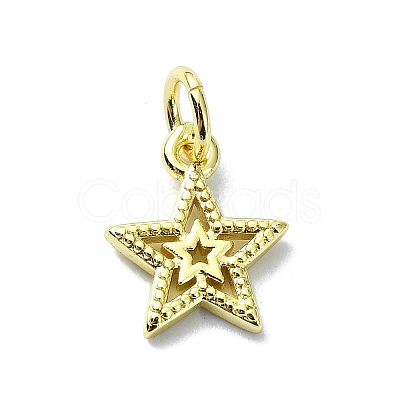 Brass Charms KK-H475-38G-02-1