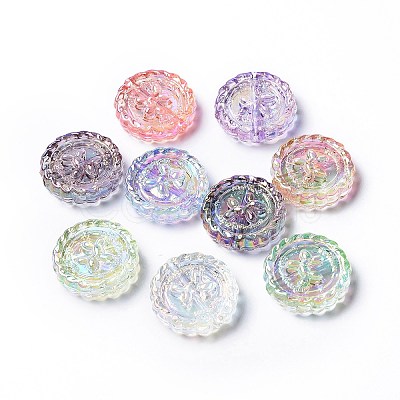 Transparent Acrylic Beads TACR-K004-03-1