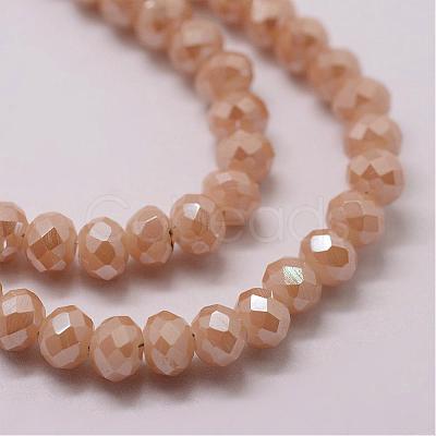 Electroplate Glass Bead Strands GLAA-K016-3x4mm-02PL-1