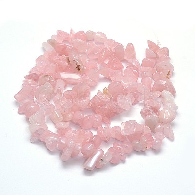 Natural Rose Quartz Beads Strands X-G-O049-C-60-1