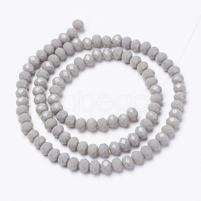 Opaque Solid Color Glass Beads Strands EGLA-A034-P8mm-D10-1