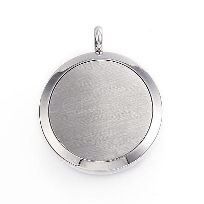 316 Surgical Stainless Steel Diffuser Locket Pendants STAS-H342-27P-1