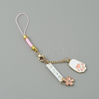 Cute Japanese Cherry Blossom Pendant Decorations HJEW-WH0068-05A-1