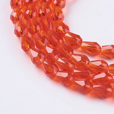 Faceted Glass Beads Strands GLAA-A036-F16-1