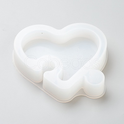 Heart Puzzel Silicone Storage Box Molds DIY-I044-26-1