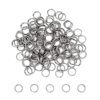 Tarnish Resistant 304 Stainless Steel Split Rings STAS-E010-6x1mm-2-1