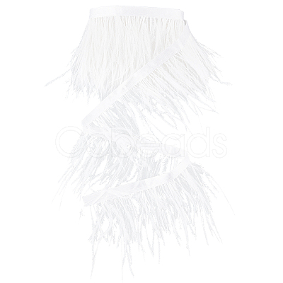 Gorgecraft 2 Yards Fashion Ostrich Feather Cloth Strand Costume Accessories FIND-GF0003-42B-1