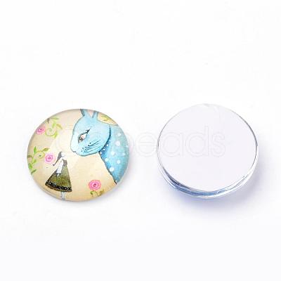 Flatback Glass Cabochons for DIY Projects GGLA-S029-12mm-015-1