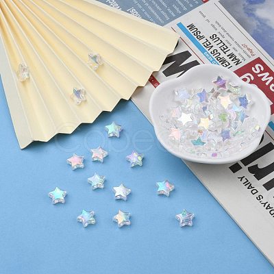 Eco-Friendly Transparent Acrylic Beads X-PL556-1-1