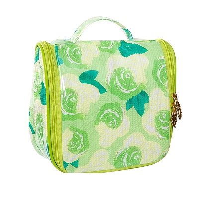 Flower Pattern Polyester Waterpoof Makeup Storage Bag PW-WG0C175-03-1