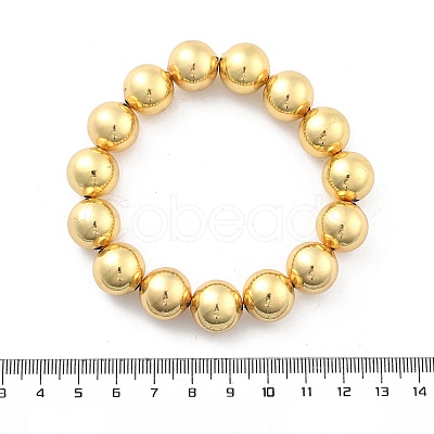 Brass Beaded Sretch Bracelets for Women BJEW-G736-13G-1