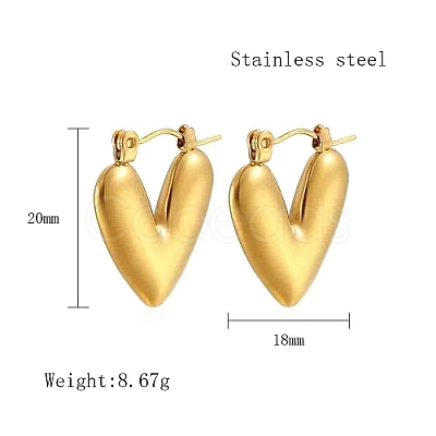 304 Stainless Steel Hoop Earring for Women UL6246-01-1