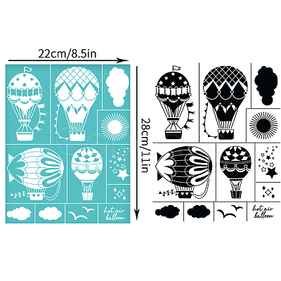 Self-Adhesive Silk Screen Printing Stencil DIY-WH0338-313-1