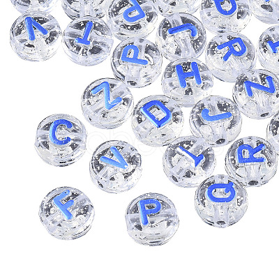 Plating Transparent Acrylic Beads MACR-SZ0001-47B-1