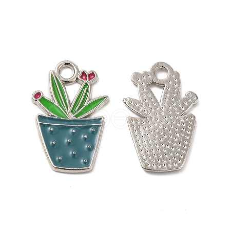 Alloy Enamel Pendants ENAM-G211-01P-04-1