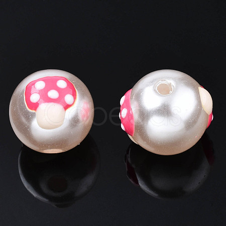 ABS Plastic Imitation Pearl Beads KY-N015-106-1