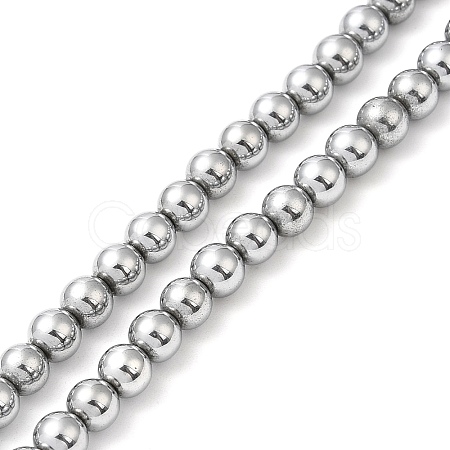 Electroplate Synthetic Non-magnetic Hematite Beads Strands G-E602-04D-1