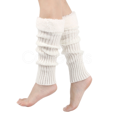 Acrylic Fiber Yarn Leg Warmers Socks PW-WG3E3C7-02-1